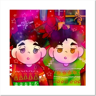 Miya Twins Christmas Posters and Art